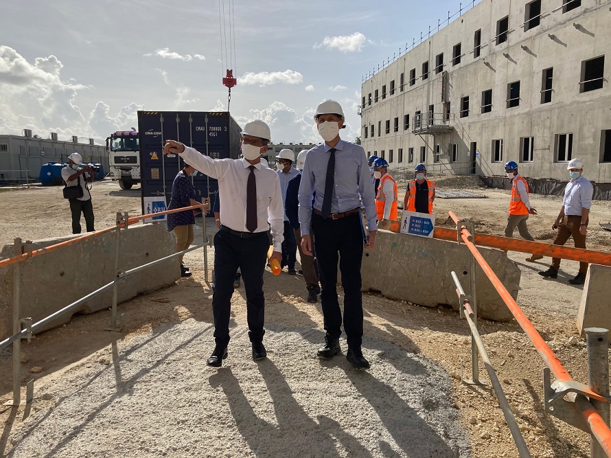 GJG - Visite du préfèt Alexandre rochatte au chu des abymes